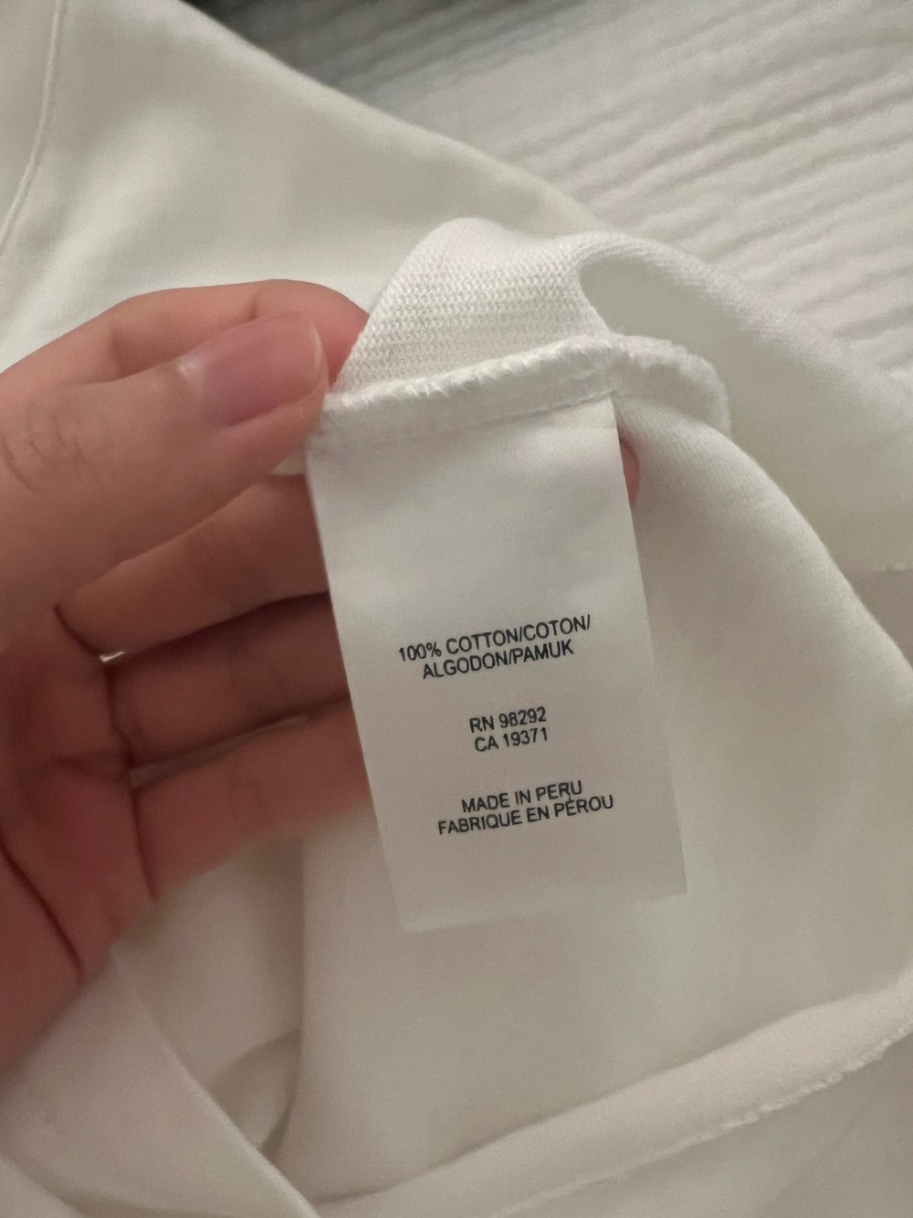 Tibi White Perfect T-Shirt Shrunken V-Neck Cotton [Small] - Picture 6 of 6